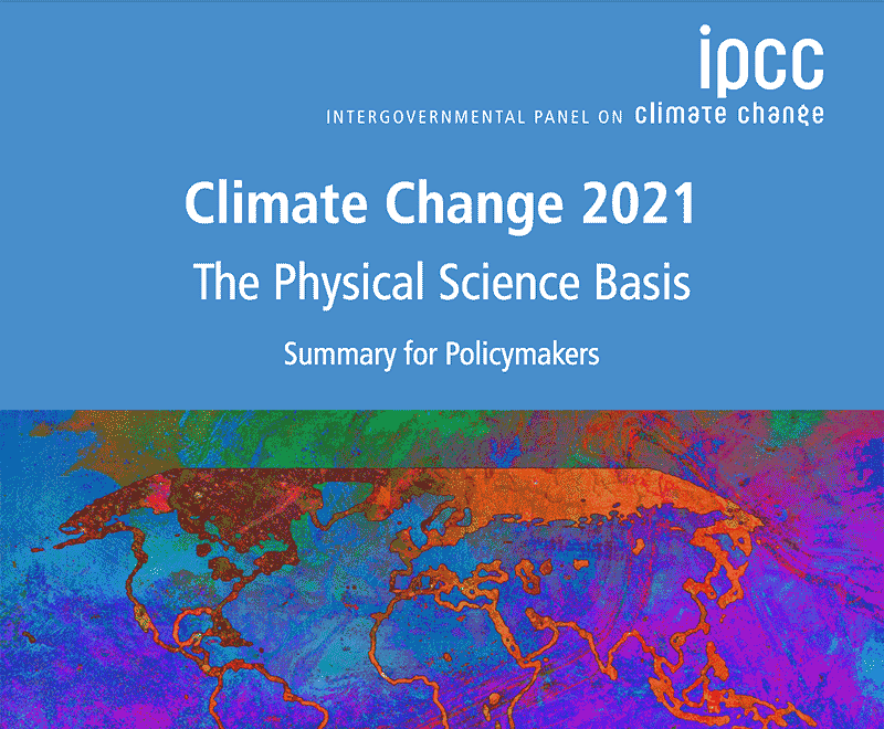 Climate Change 2021 summary cover