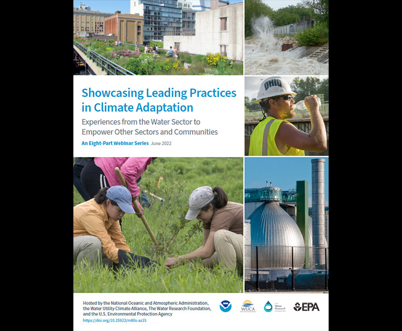 cover of showcasing leading practices in climate adaptation