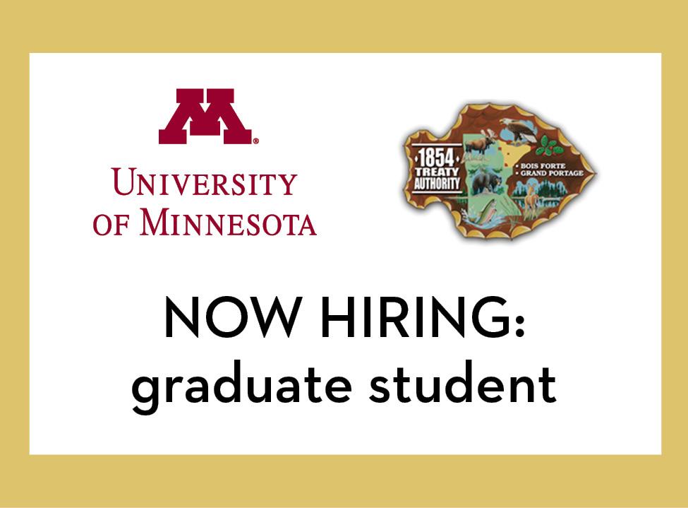 Now hiring graduate student in climate adaptation in Northern MN