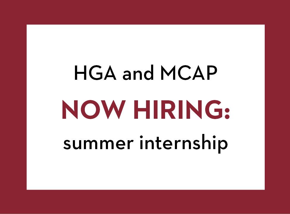 HGA and MCAP now hiring summer internship